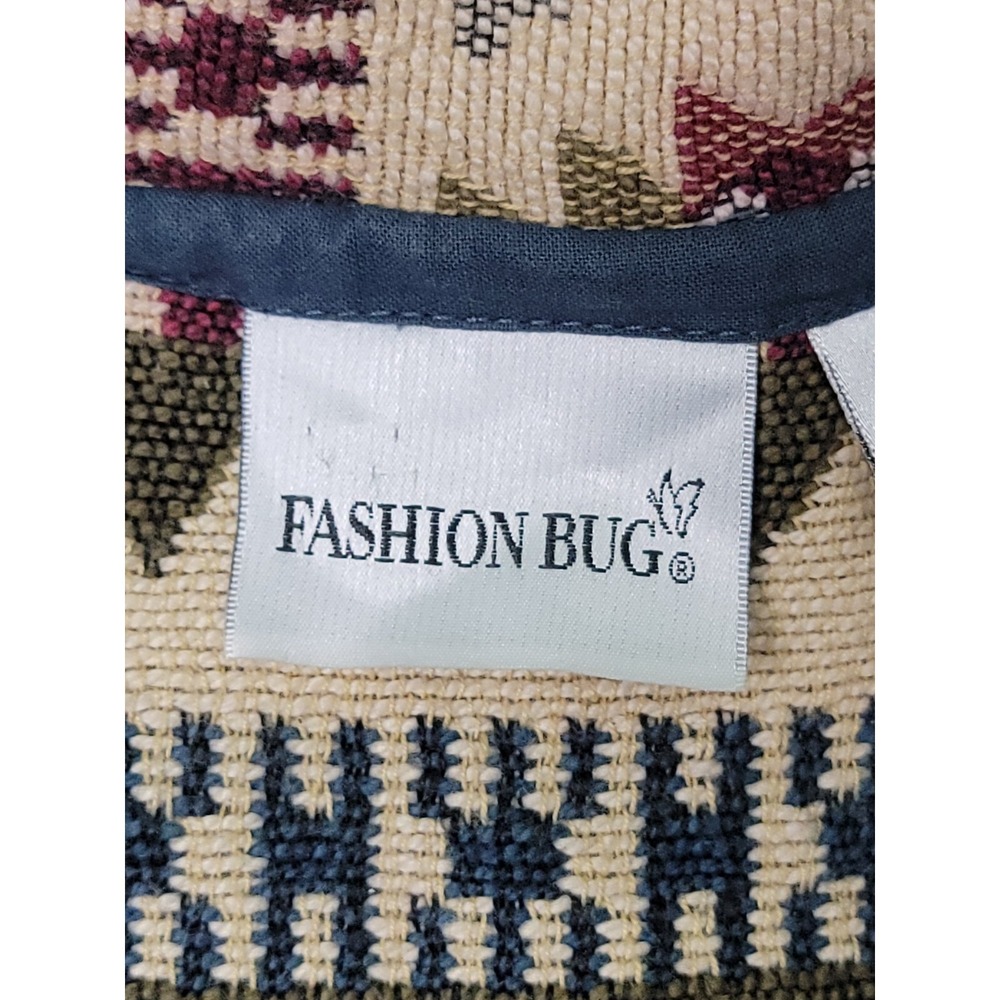 Vintage Fashion Bug Womens Jacket Tapestry Size 18/20 Aztec Southwestern Coat - Picture 4 of 9